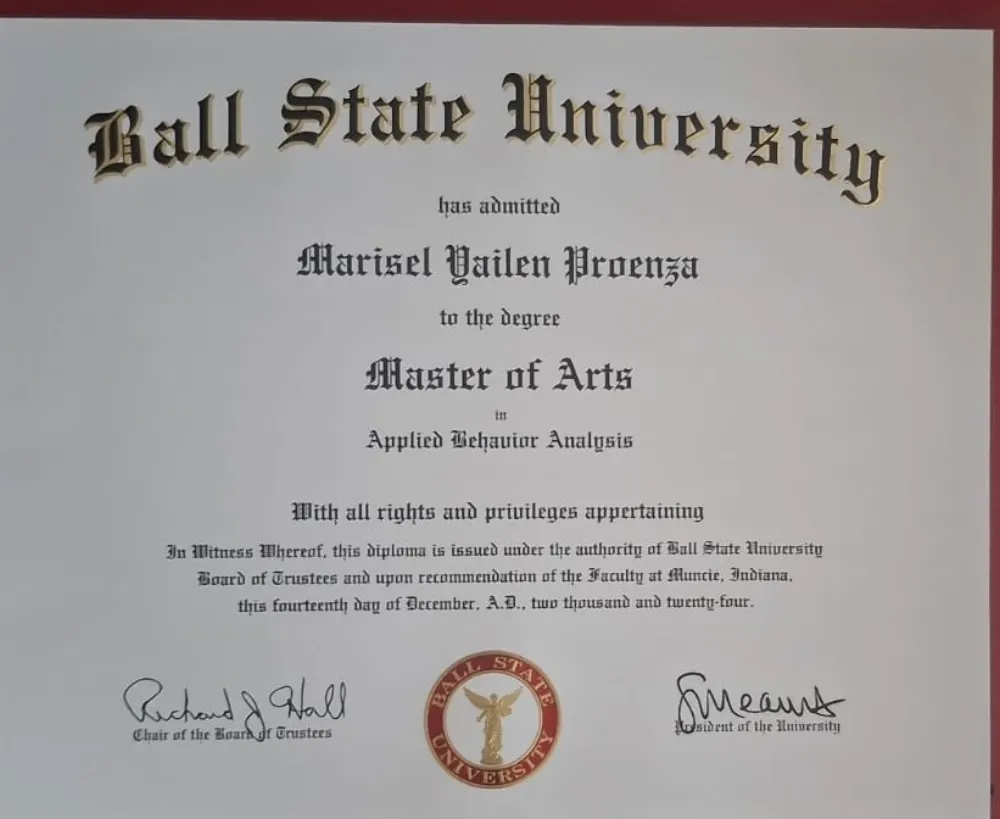 Máster en ABA · Ball State