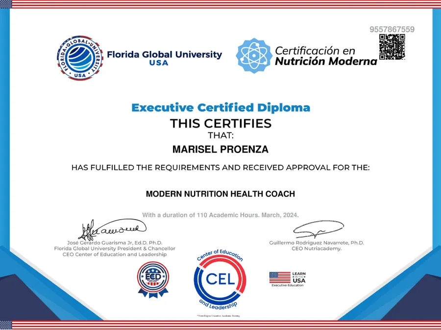 Certificado de Health Coach en Nutrición Moderna
